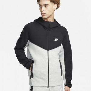 Nike Sportswear Tech Fleece Windrunner Hoodie - Gri Negru