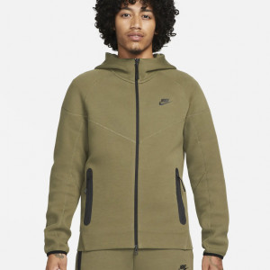 Nike Sportswear Tech Fleece Windrunner Hoodie - Verde Negru