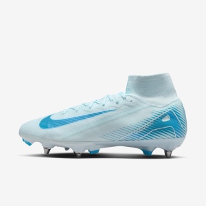Nike Zoom Mercurial Superfly 10 Elite SG-PRO - Alb Albastru Deschis - Img 3