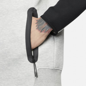 Nike Sportswear Tech Fleece Windrunner Hoodie - Gri Negru - Img 4