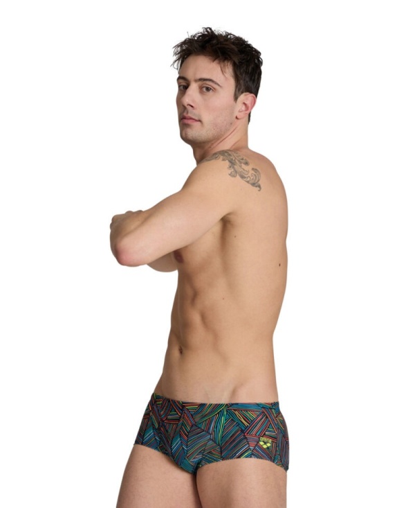 Arena - costum inot barbati - boxer - Overview Low Waist - Black | Multi