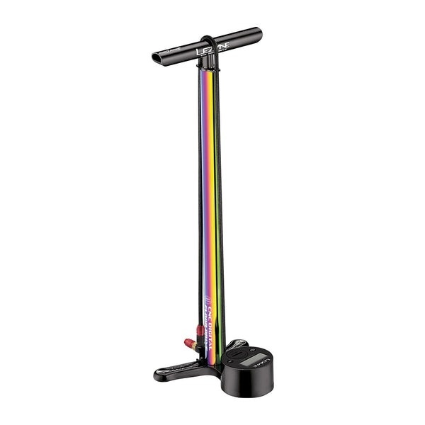 Lezyne - pompa podea - CNC Digital Drive 3.5 - manometru - Schrader I Presta - neo metallic - 220 psi