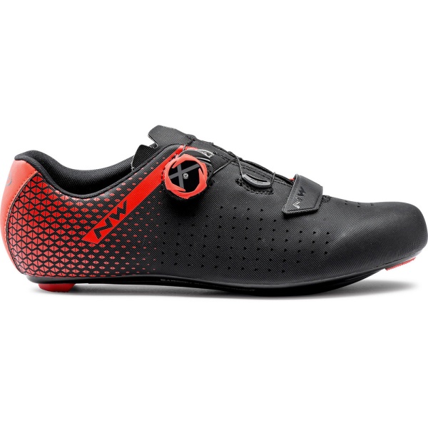 Northwave Core Plus 2 - pantofi pentru ciclism sosea - negru-rosu