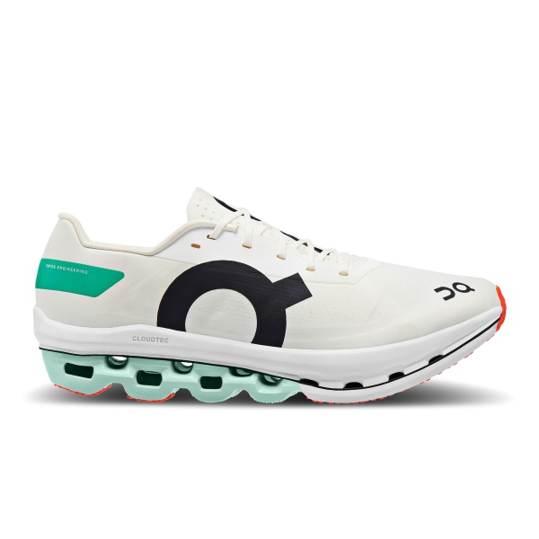 On Cloudboom Echo - pantofi alergare maraton pentru barbati - alb negru verde White | Mint