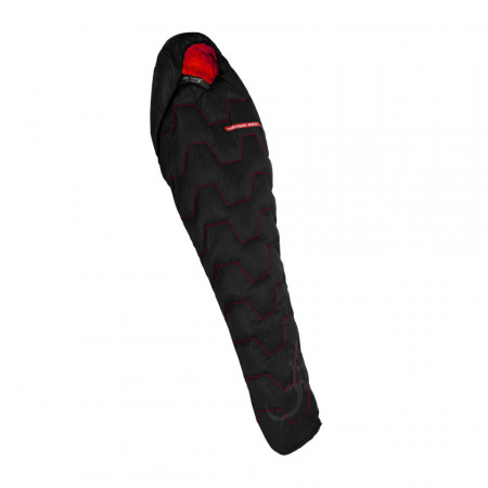 Sac de dormit cu puf Freetime Nanopak 400D (11/7/-6°C), negru, 380g, 210x78cm