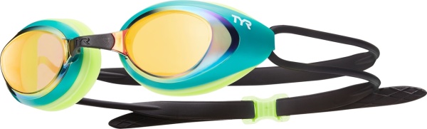 TYR ochelari inot BlackHawk transparent verde-auriu