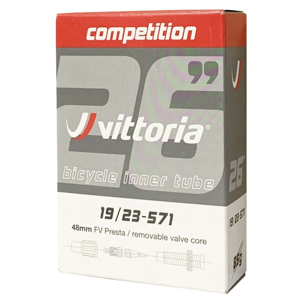 Vittoria - camera bicicleta 28" - Competition Butyl - 19/23-571 - valva presta FV 48mm