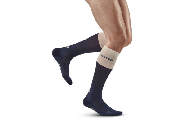 CEP - sosete compresie inalte - Bloom Socks Running tall - Blue