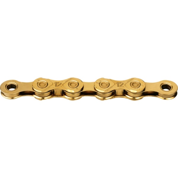 KMC - lant - 12 viteze - X12 Ti-N - gold - 126 Zale - ceruit