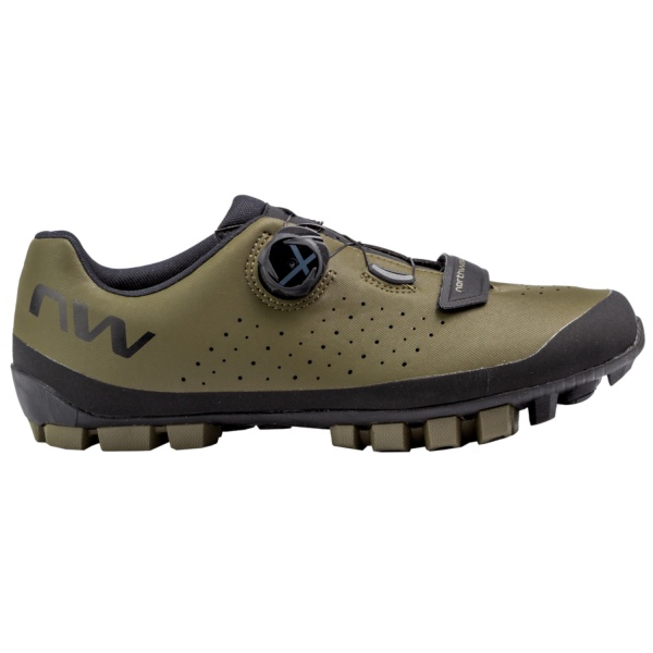 Northwave Hammer Plus - pantofi ciclism MTB XC - verde inchis army negru