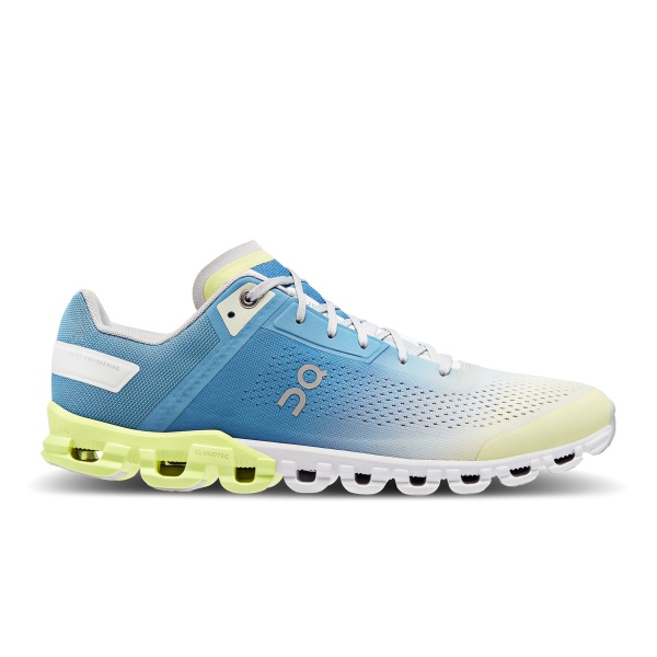 On CloudFlow - pantofi sport pentru barbati - albastru alb galben DUST | SEEDLING
