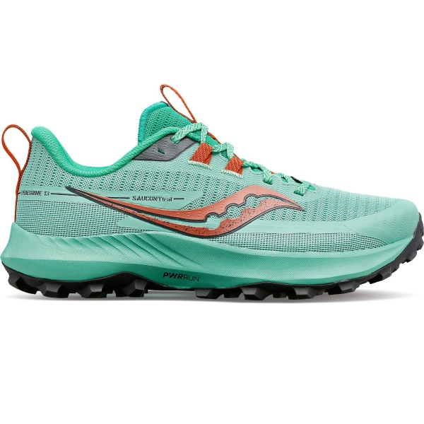 Saucony - pantofi alergare pentru femei Peregrine 13 - verde deschis