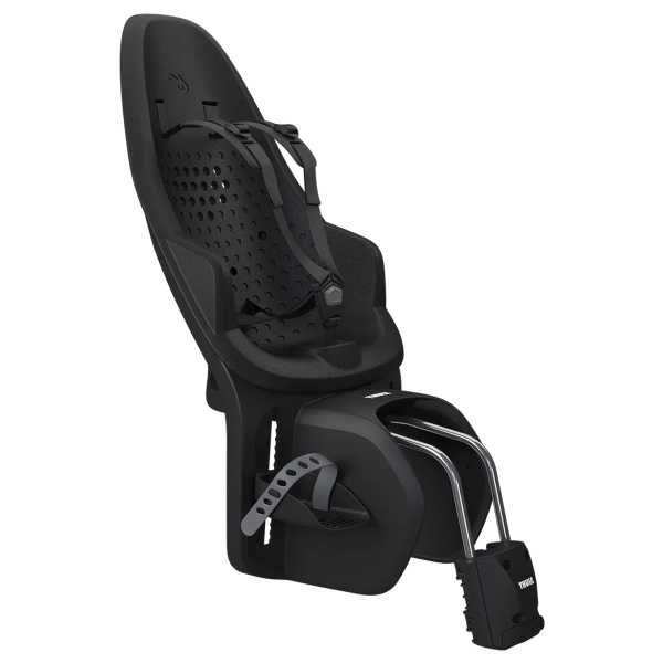 Scaun pentru copii, cu montare pe bicicleta in spate - Thule Yepp 2 Maxi Frame mounted, Midnight Black
