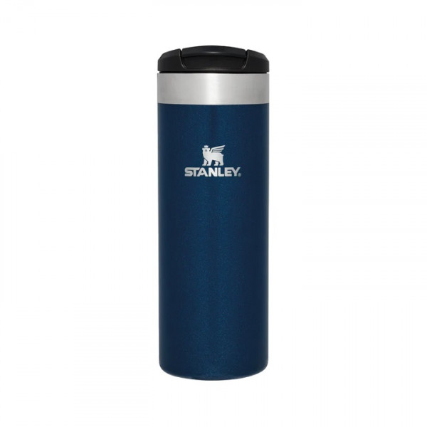 Stanley - termos mic calatorie The Aerolight Transit Mug - albastru royal metalic - 470 ml