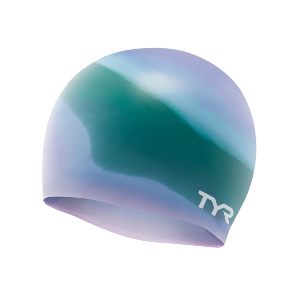TYR - Casca inot silicon Multicolor - verde mov deschis