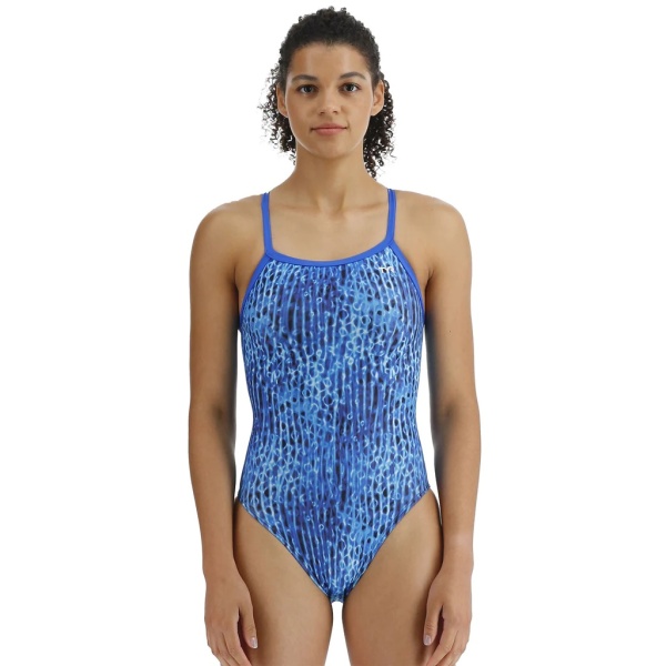 TYR - costum baie intreg pentru femei - Atolla Diamondfit - albastru multicolor