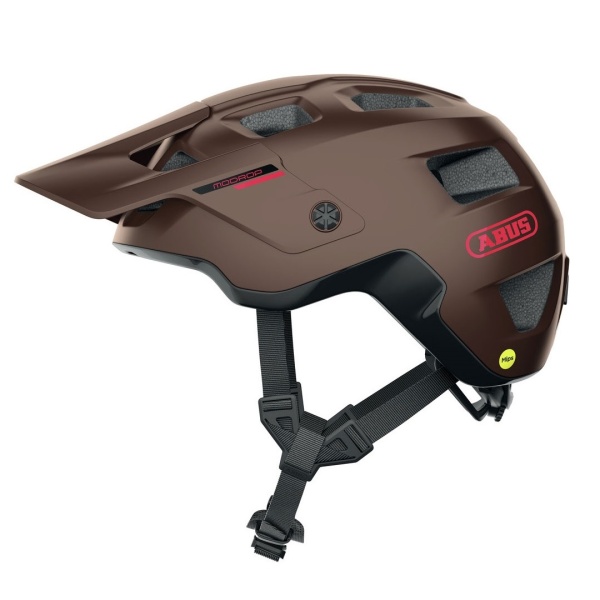 Abus - casca ciclism MTB Modrop Mips - maro inchis cupru metalic negru