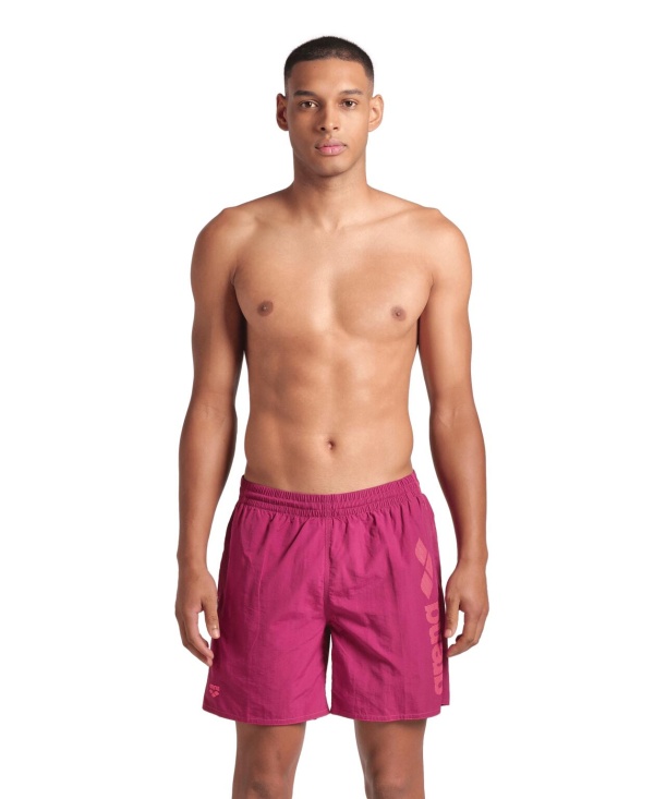 Arena - sort inot barbati - Logotype Beach Boxer - Dark I Purple I Calypso I Coral
