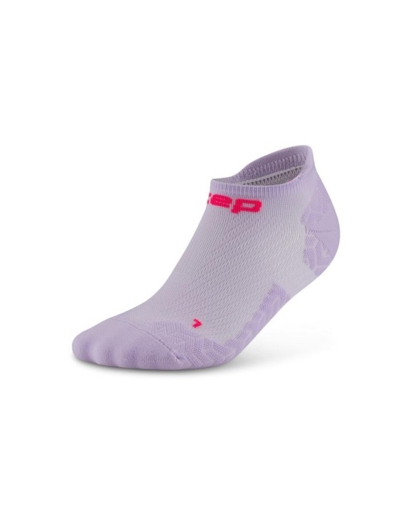 CEP - sosete compresie sub glezna - run ultralight socks no show 4.0 W - lilac