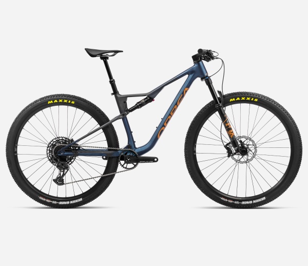Orbea OIZ H20 Moondust Blue-Leo Orange - măsura S - bicicletă MTB XC full suspension