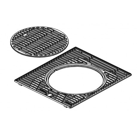 Gratar din fonta cu inel central detasabil pentru gratarele Campingaz seria 4 Select Premium Onyx - 5010006109