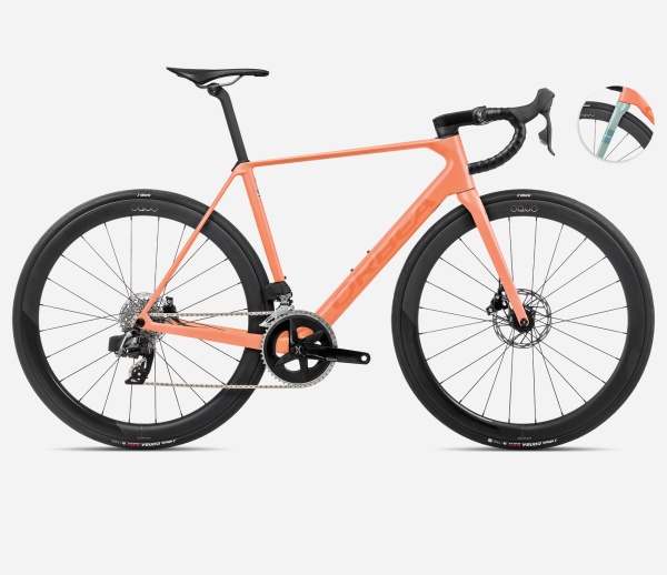 Orbea ORCA M31eLTD PWR Orange Cloud (Matt) - Stone Blue (Matt-Gloss) - măsura 47 - bicicletă șosea racing