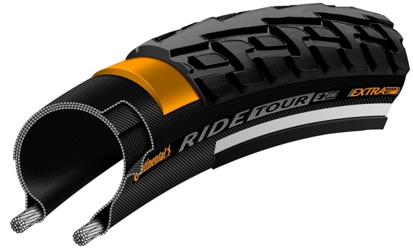 Anvelopa Continental Ride Tour Reflex Puncture-ProTection 28-622 negru/negru