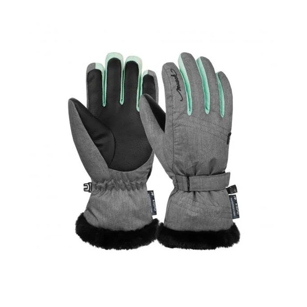 Manusi Schi Copii Reusch Stella R-TEX® XT Grey Melange/Aurora Blue