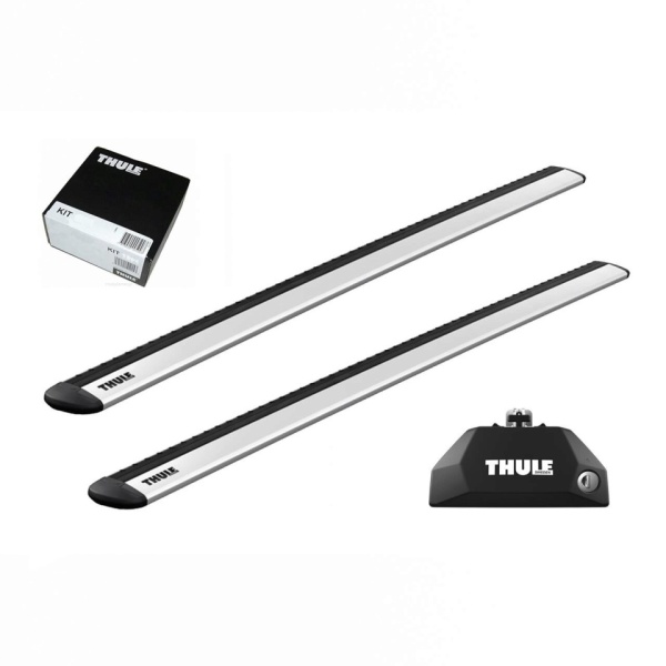 Bare transversale Thule Evo Flush Rail Wingbar Evo pentru SKODA Kodiaq 5 usi SUV, model 2024 - prezent, Sistem cu prindere pe bare longitudinale integrate