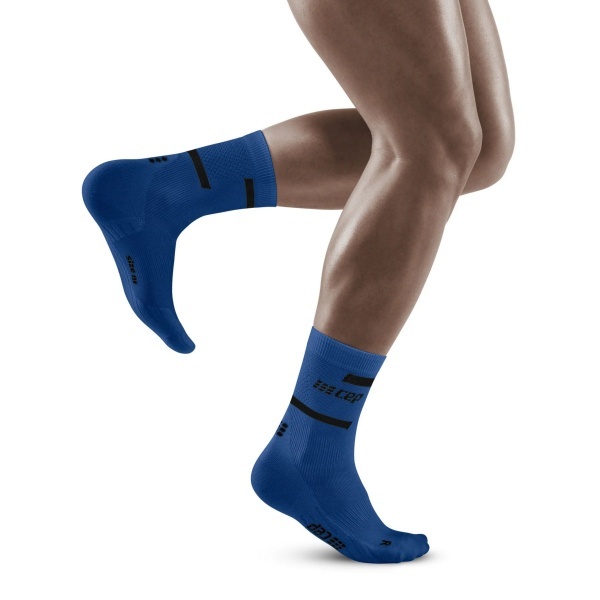 CEP - sosete compresie medii - the run socks mid cut v4 - blue