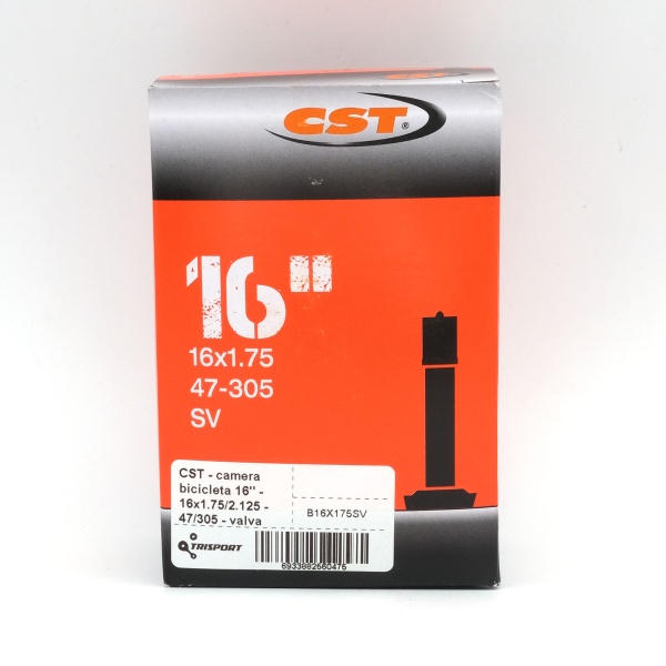 CST - camera bicicleta 16" 16x1.75/2.125 - 47-305 - valva auto SV 30mm