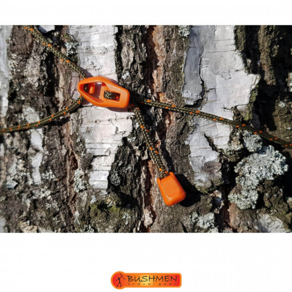Set cordeline de tensionare ultralight Bushmen Orange - 5902194521437