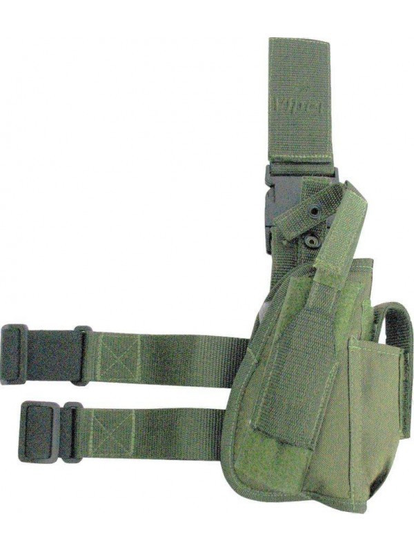 Toc/Ham pistol Tactical Viper pentru dreptaci, rezistent la rupere, nivel ridicat de impermeabilitate, verde