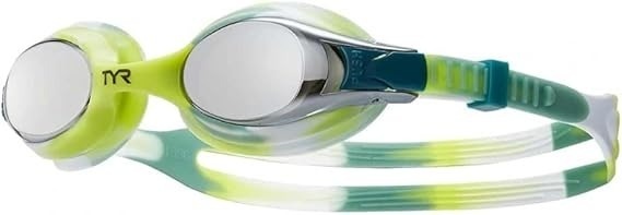 TYR - ochelari inot copii - SWIMPLE TIE DIE Goggles Mirrored - argintiu | verde