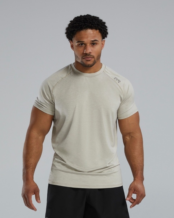 TYR - tricou - ClimaDry™ Men's Raglan Tech Tee - Sand