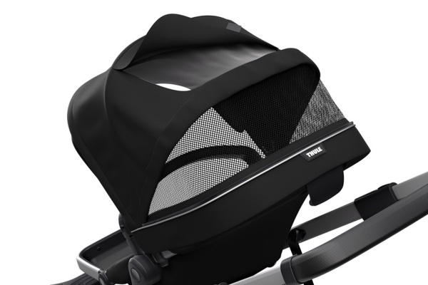 Carucior Thule SLEEK Cadru Gri si Copertina Midnight Black