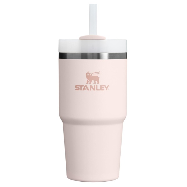 Stanley - termos tip sticla cu pai - Quencher H2.0 FlowState - Roz - 0.6L