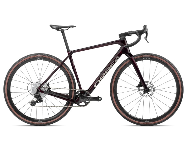 Orbea TERRA M22TEAM 1X Wine Red Carbon View - bicicletă gravel