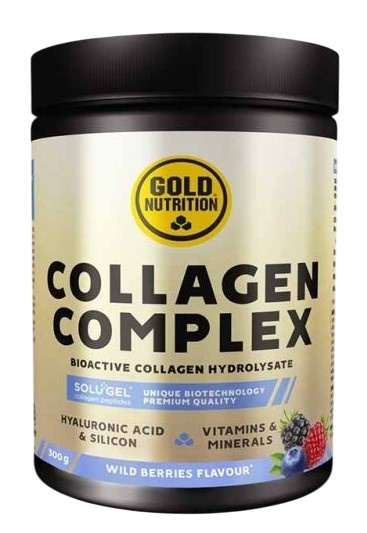 Gold nutrition - supliment pulbere Collagen Complex, aroma fructe de padure - 300g