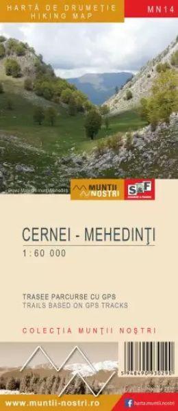 Harta Muntii Cernei-Mehedinti