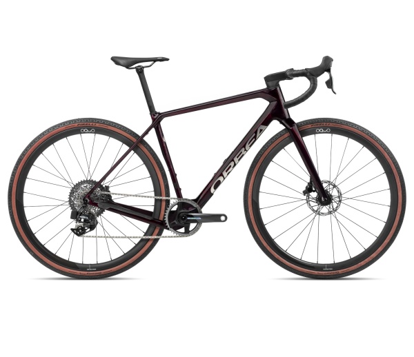Orbea TERRA M21eTEAM 1X Wine Red Carbon View - bicicletă gravel
