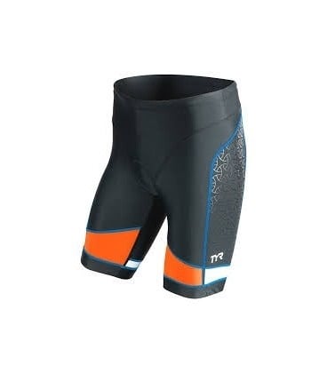 TYR - short triatlon - TriShort Competitor 7" - negru portocaliu albastru