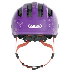 Abus - casca ciclism copii Smiley 3.0 - model stelute mov intens portocaliu - Img 3