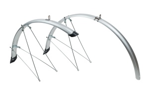 Apărători noroi Bikefun Trekking aluplastic argintiu 46 mm 700C - Bfu010