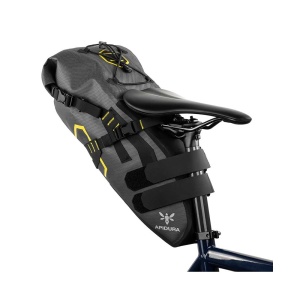 Apidura - geanta bicicleta cu prindere sub sa, Expedition Saddle Pack 14 litri - gri negru galben - Img 6