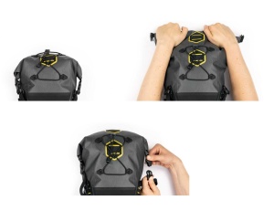 Apidura - geanta bicicleta cu prindere sub sa, Expedition Saddle Pack 17 litri - gri negru galben - Img 13