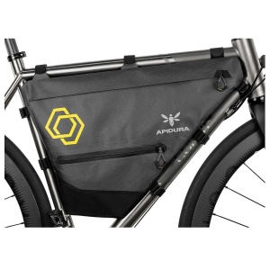 Apidura - geanta cadru bicicleta Expedition Full Frame Pack 12 litri - gri negru galben - Img 1