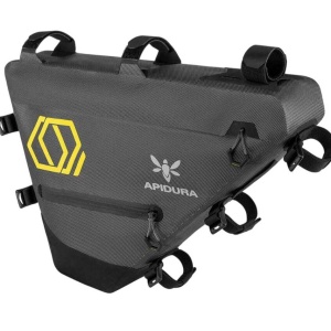 Apidura - geanta cadru bicicleta Expedition Full Frame Pack 6 litri - gri negru galben - Img 1
