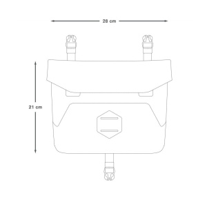 Apidura - geanta mica ghidon bicicleta Backcountry 2.0 Backcountry Accessory Pocket 4 litri - negru gri - Img 13