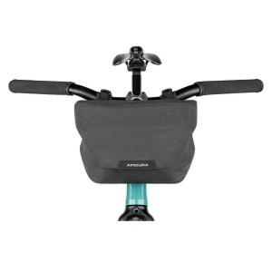 Apidura - geanta mica ghidon bicicleta City Handlebar Pack, capacitate 2 litri - gri inchis negru - Img 3